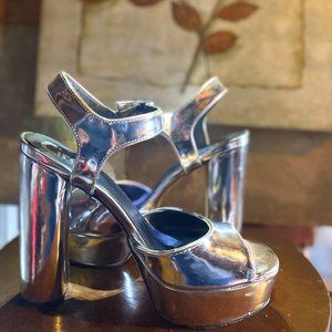 Silver Heels - Pumps - Wedding, Party, Formal